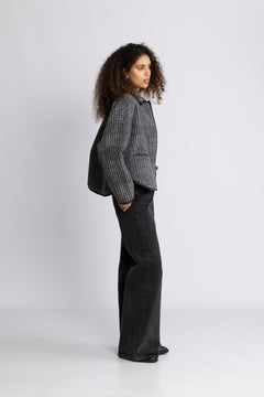 Camden Jacket - Black And Grey Check