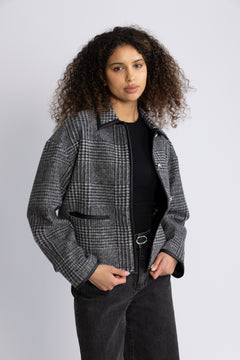 Camden Jacket - Black And Grey Check
