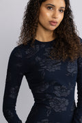 Jacquard Mini Dress - Sky Captain (Dark Blue)