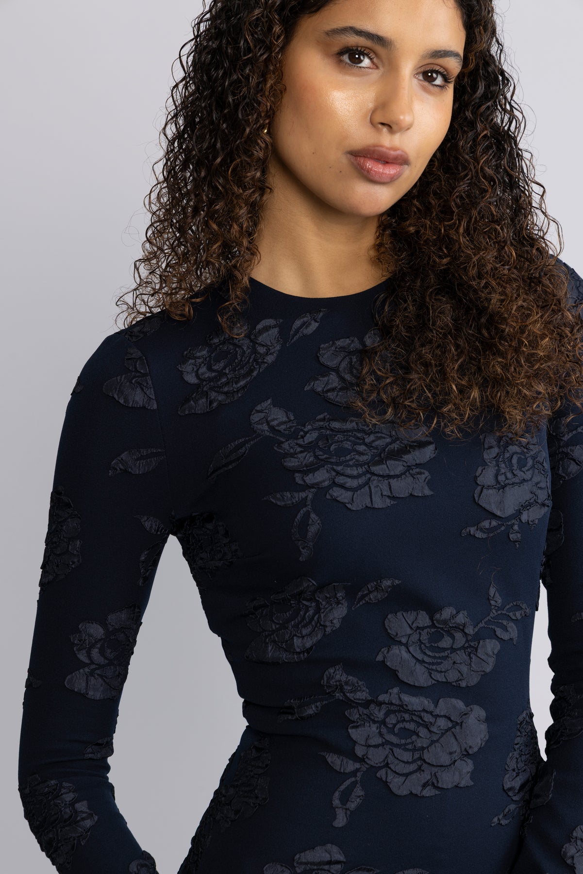 Jacquard Mini Dress - Sky Captain (Dark Blue)