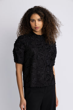 Seena Ss Shirt  - Black