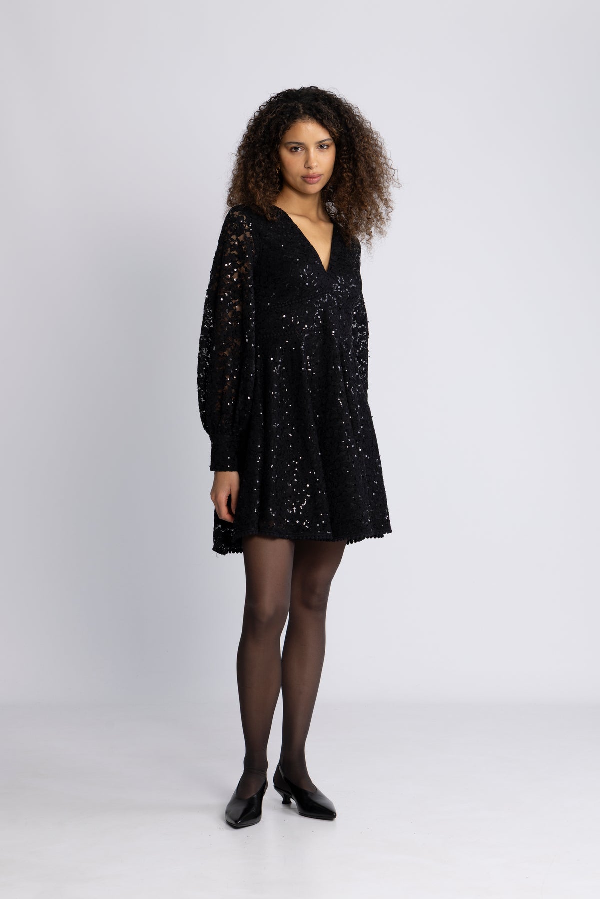 Freya Mini Dress - Black Lace