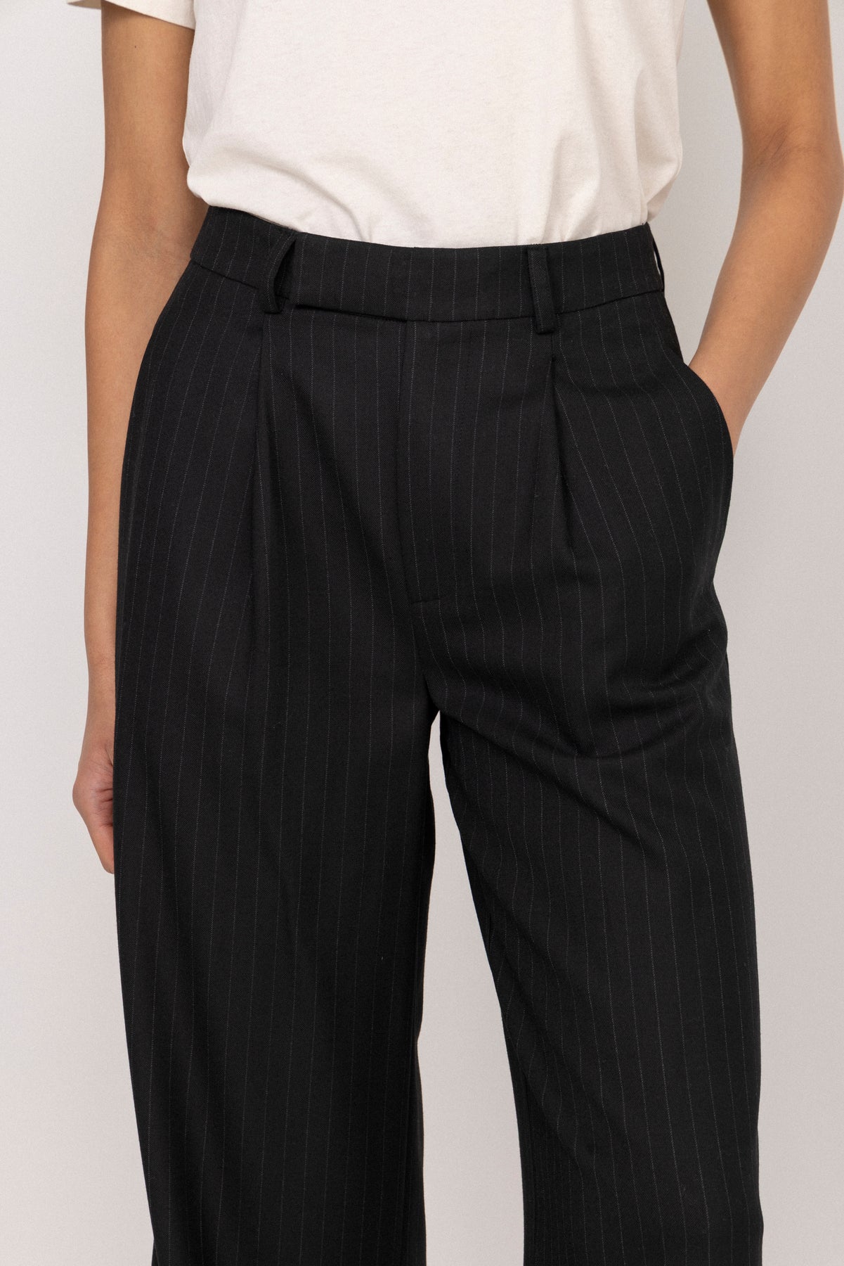 Billie Pinstripe - Black