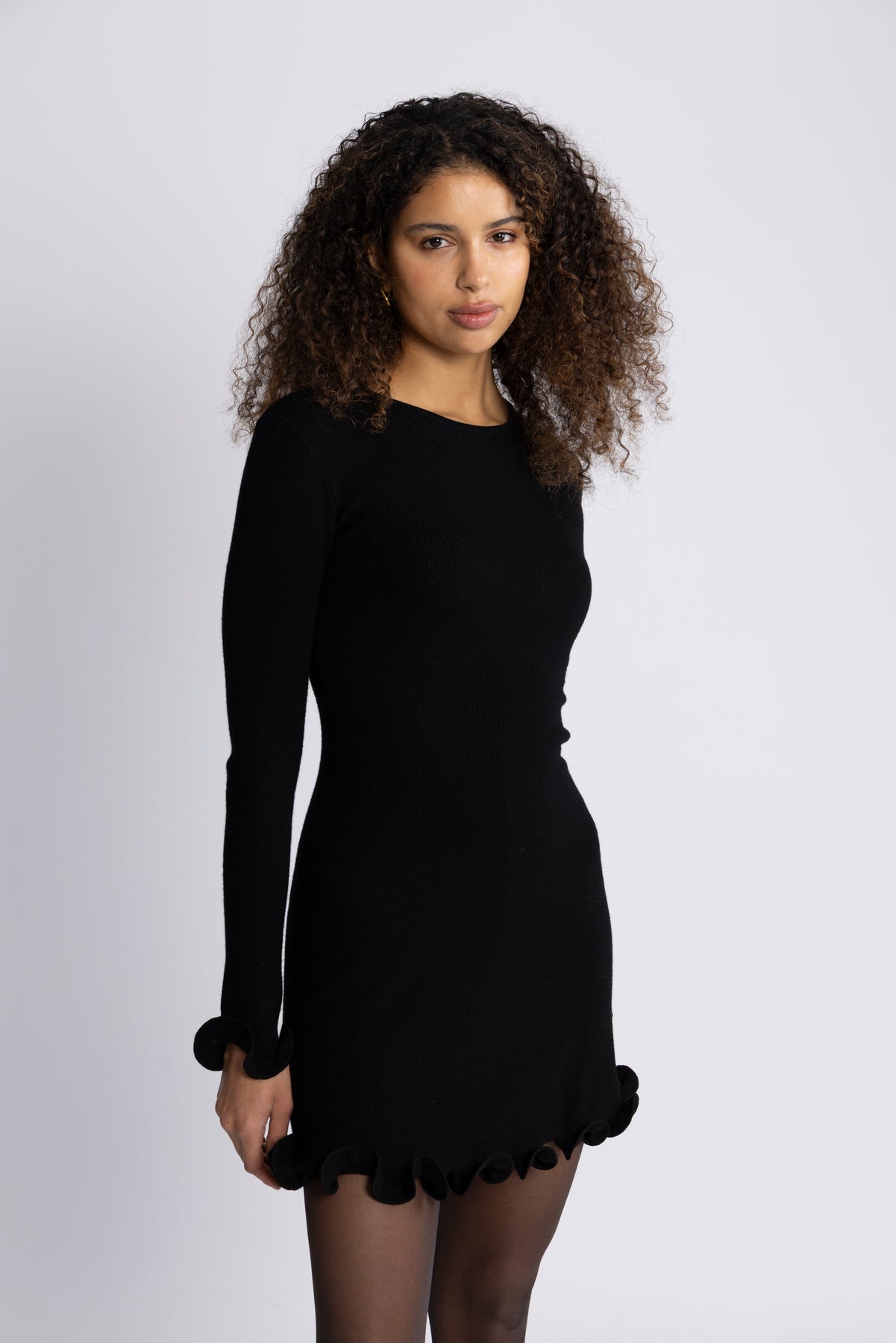 Isara Merino Dress - Black