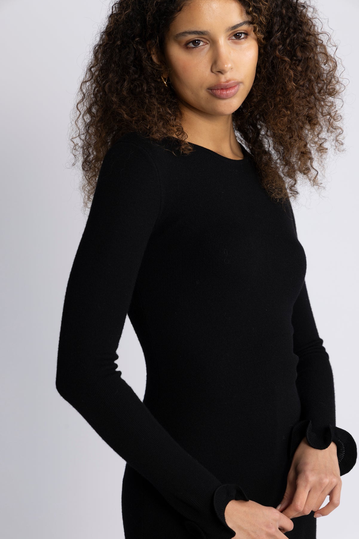 Isara Merino Dress - Black