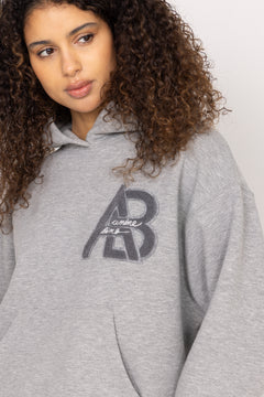 Jaci Hoodie Letterman - Medium Heather Grey