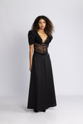 Francis Lace Maxi Dress - Black
