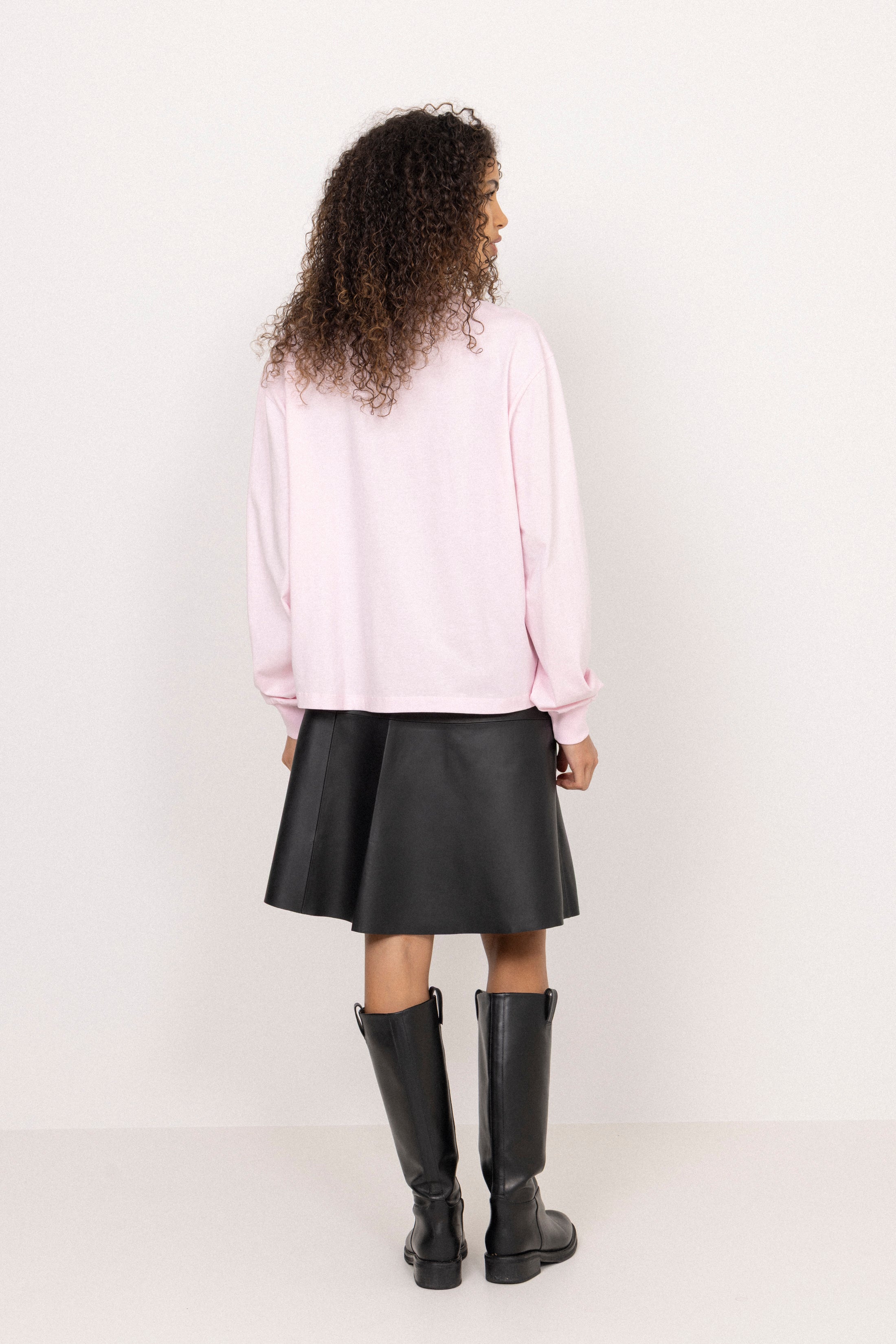 Basic Cotton Jersey Long Sleeve - Chalk Pink