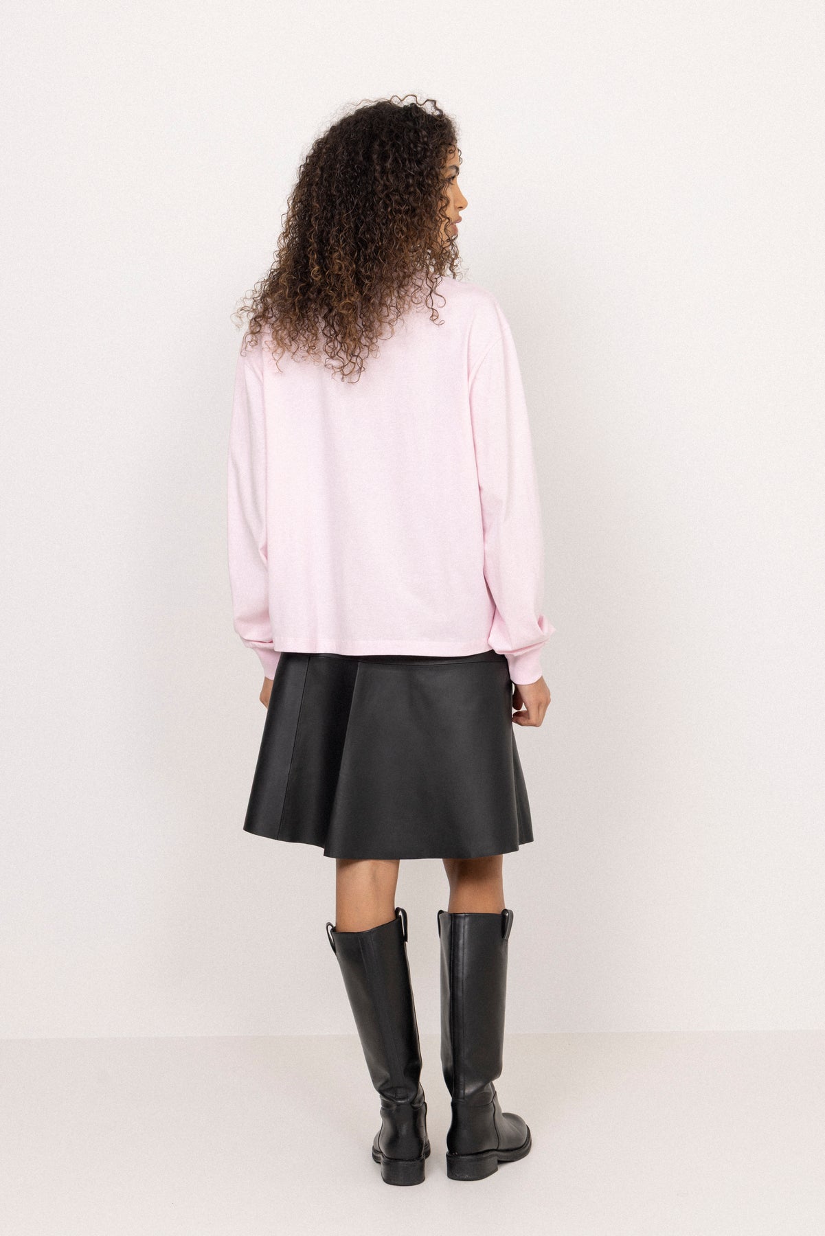 Basic Cotton Jersey Long Sleeve - Chalk Pink