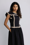 Concetta Sl Midi Dress - Noir