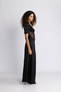 Francis Lace Maxi Dress - Black