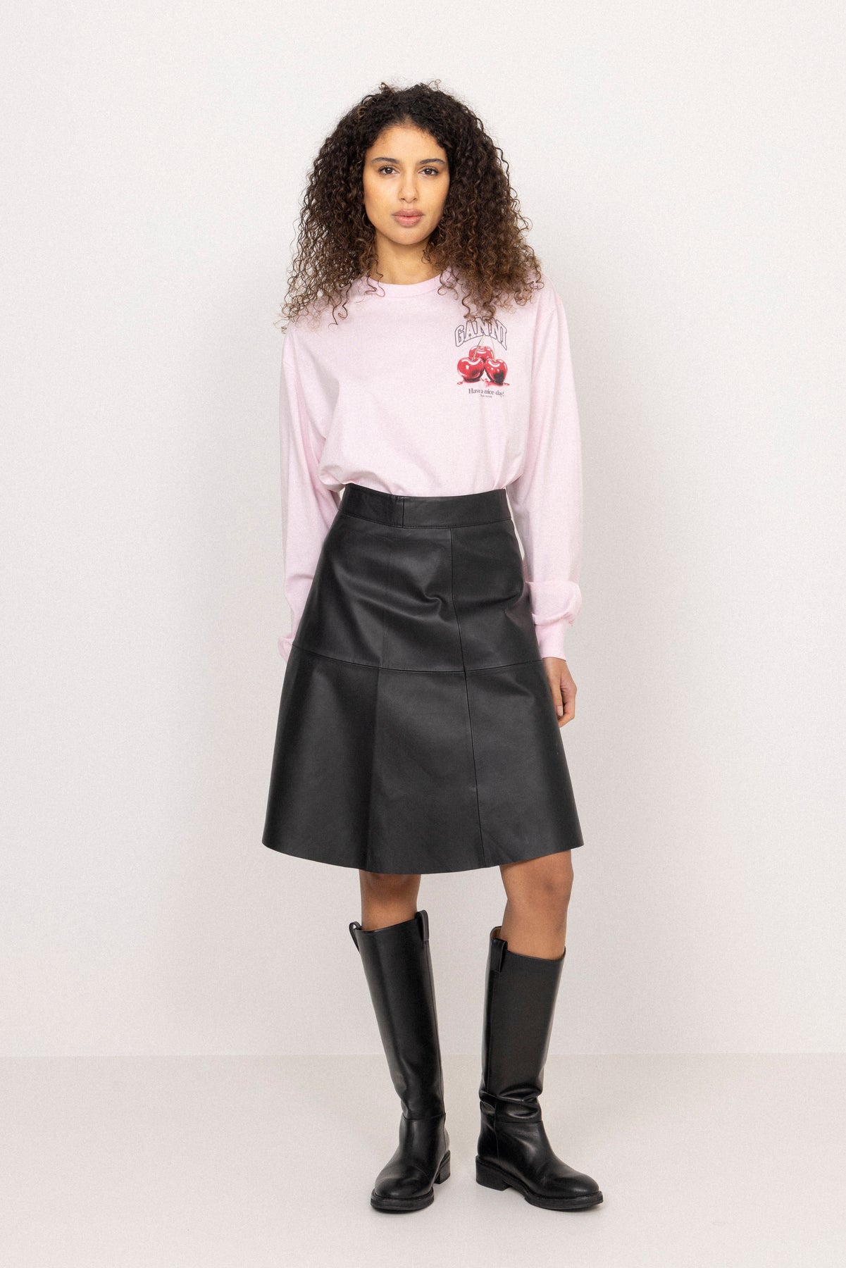 Basic Cotton Jersey Long Sleeve - Chalk Pink