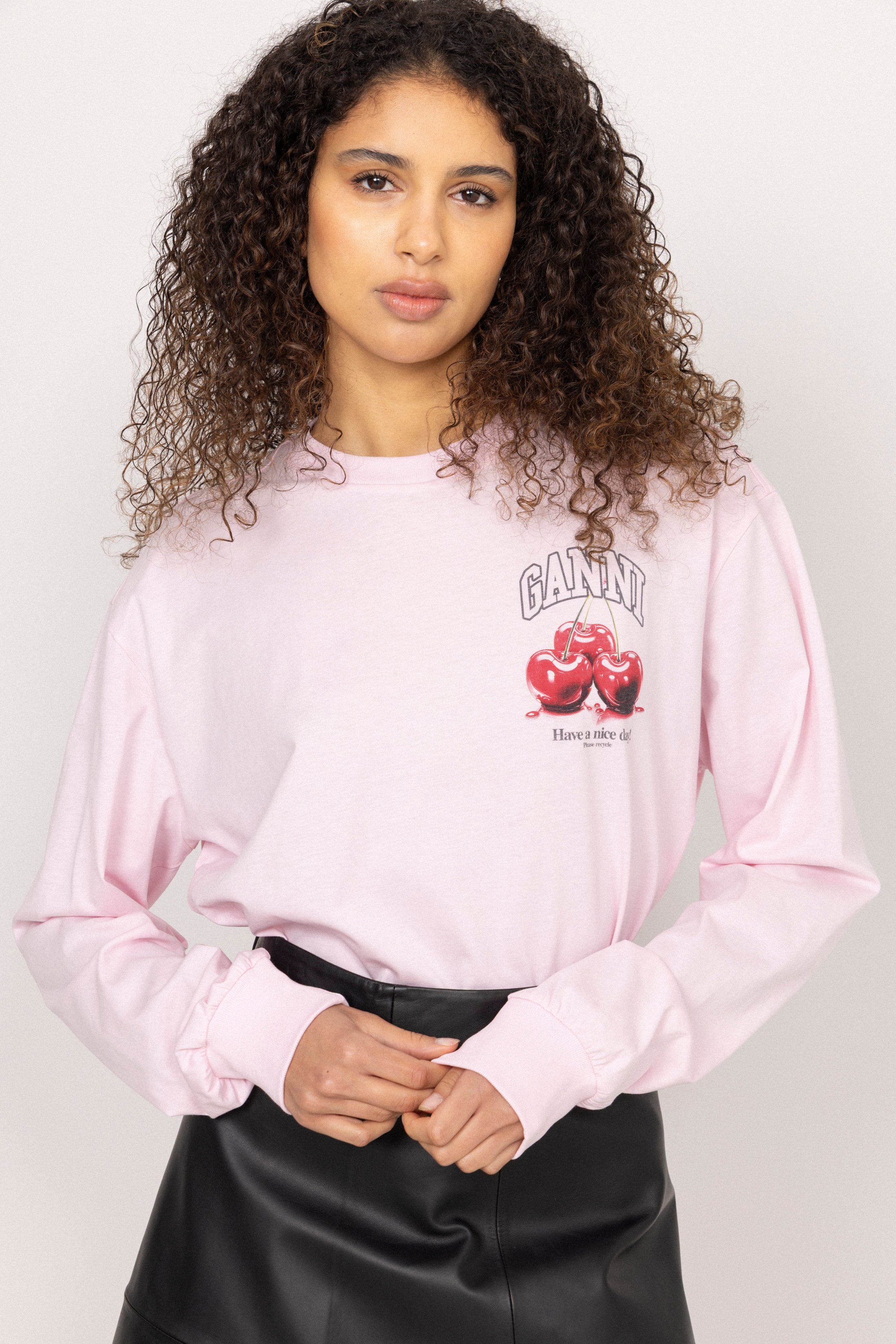 Basic Cotton Jersey Long Sleeve - Chalk Pink
