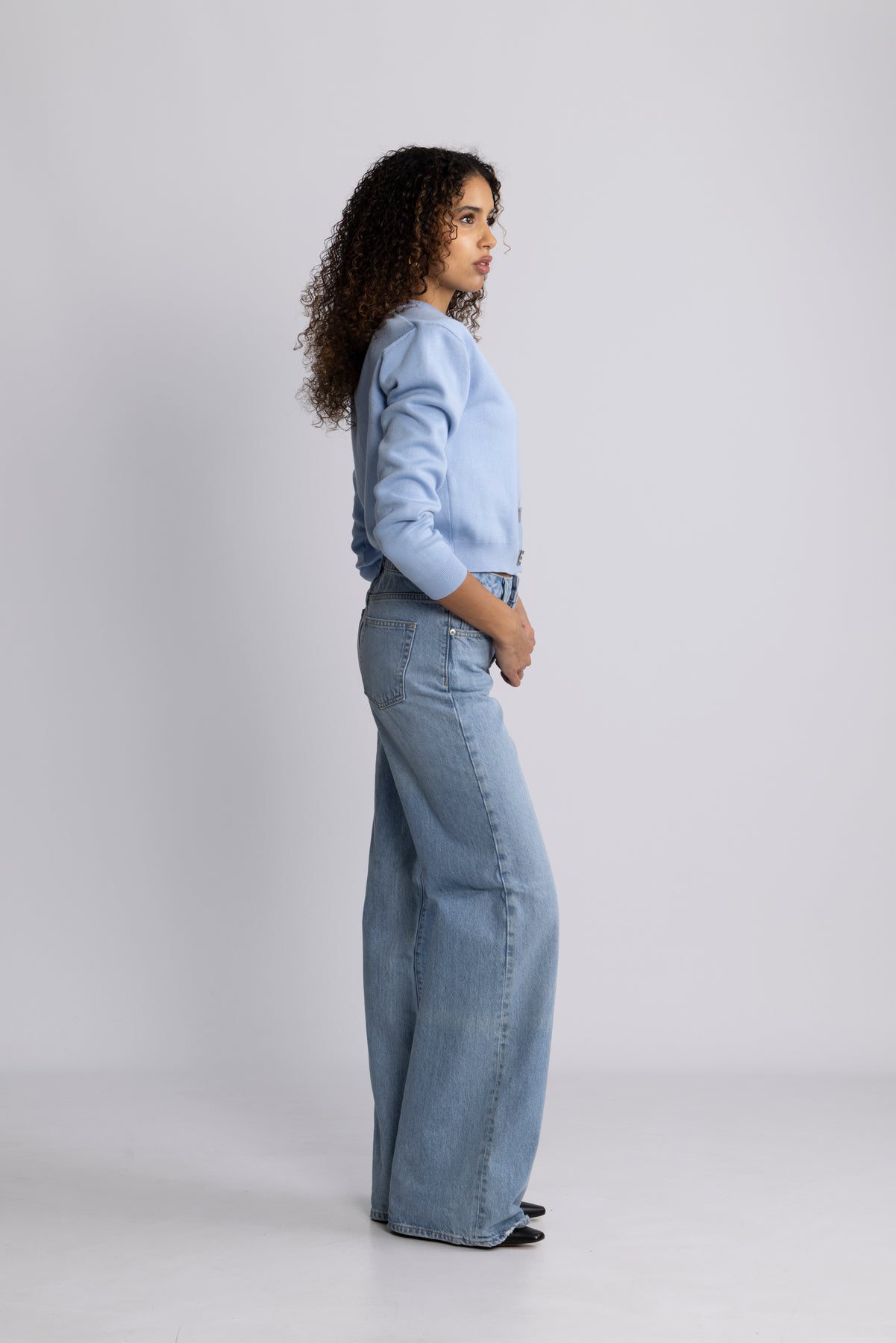 Firm Knit Cardigan - Hydrangea (Blue)