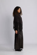 Nikola Chunky Poncho - Dark Brown