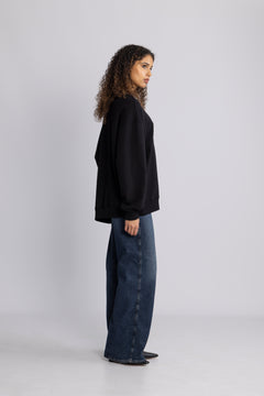 Heavy Sweat Crewneck - Black