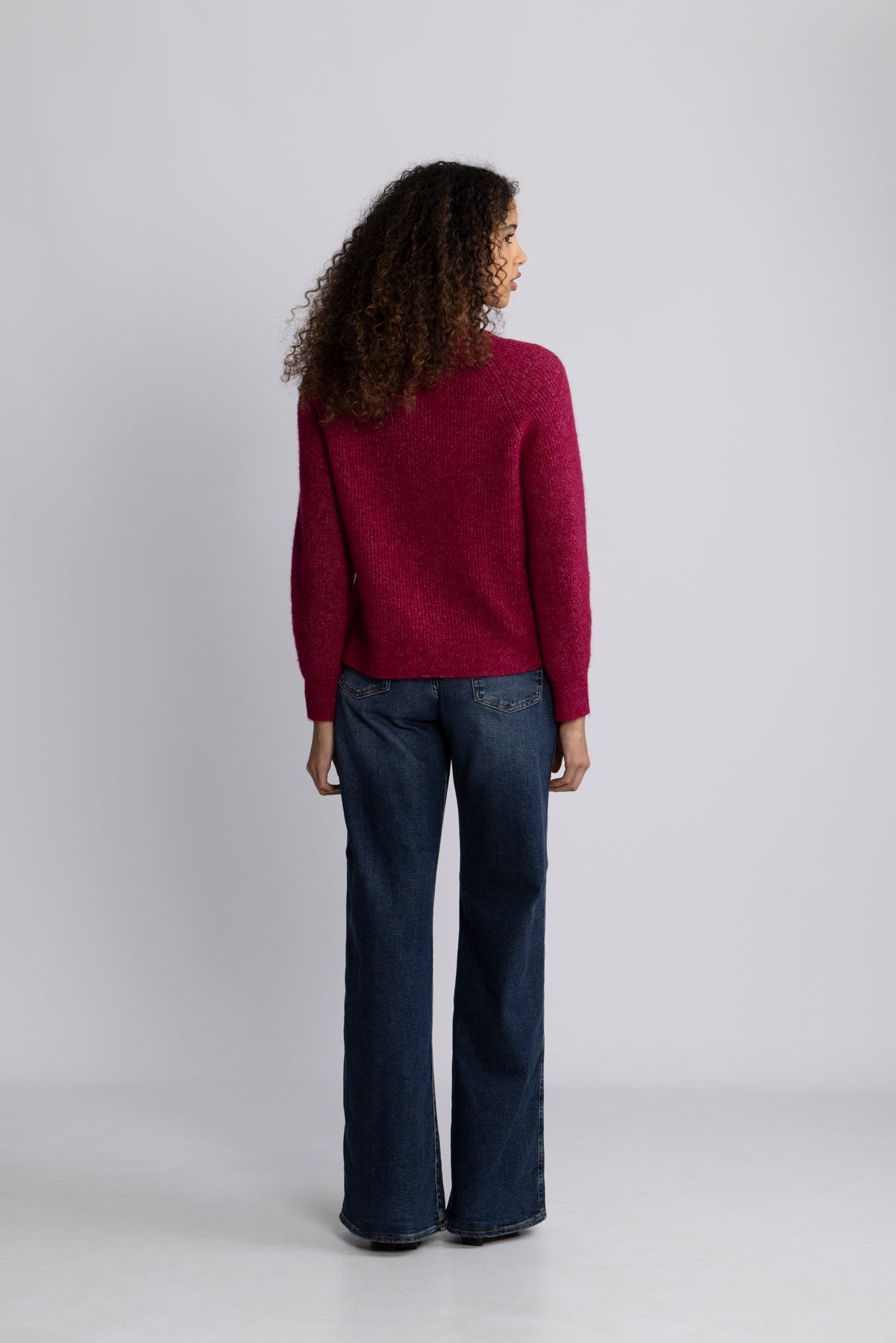 Lulu Ls Knit Short Cardigan - Anemone Melange