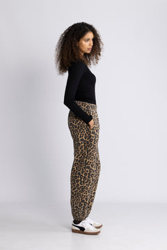 Karter Jogger Framed Monogram - Black And Brown Leopard
