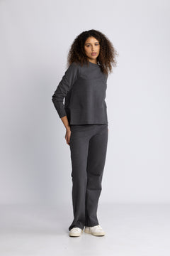Sadie Sweater - Dark Grey Melange