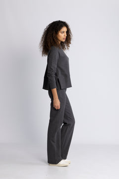 Sadie Sweater - Dark Grey Melange