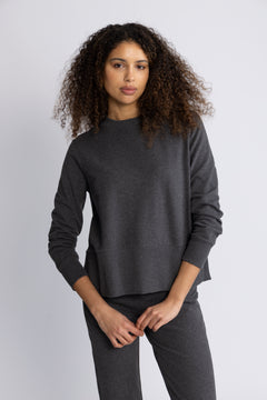 Sadie Sweater - Dark Grey Melange