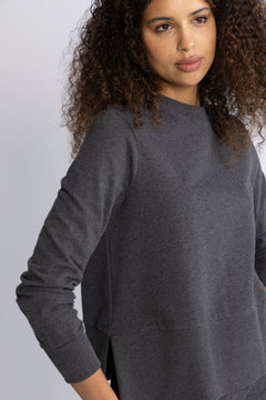 Sadie Sweater - Dark Grey Melange