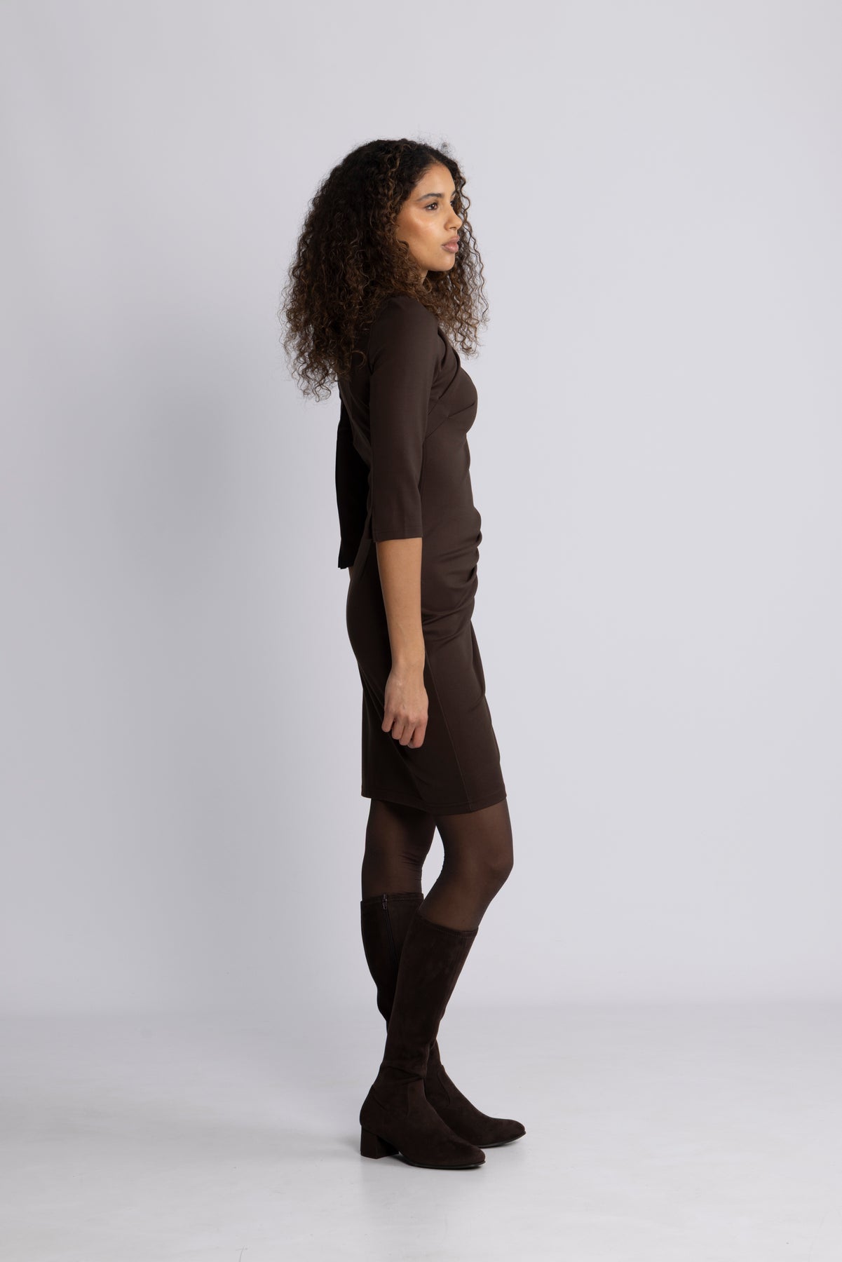 Ira-Carolina 3/4 Short Dress - Delicioso