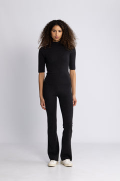 Melly Merino Tee - Dark Grey Melange