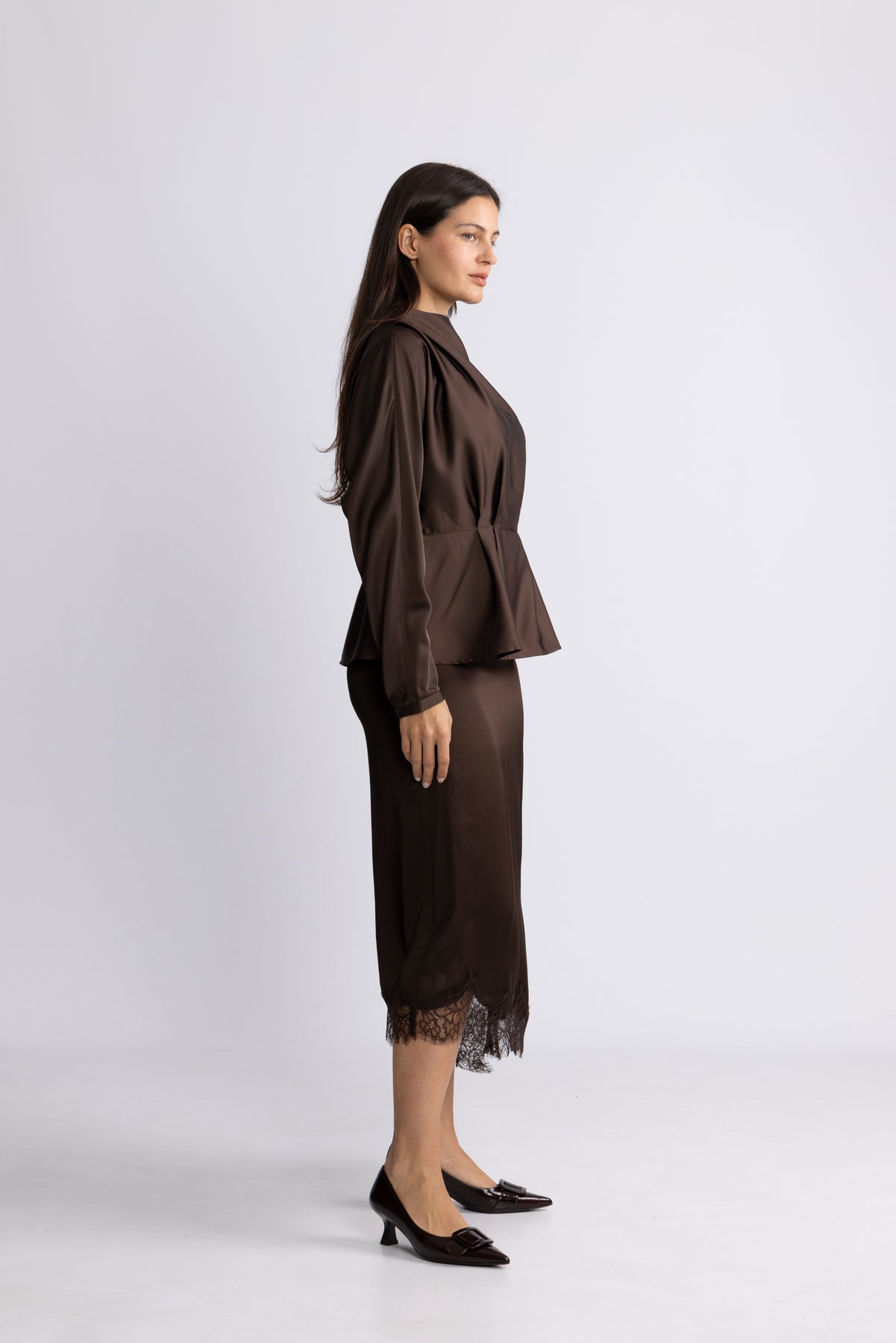 Yasyera Ls Top - Chocolate Brown