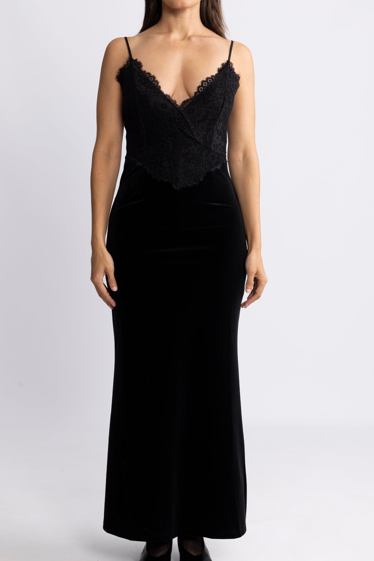 Signi Slip Dress - Black