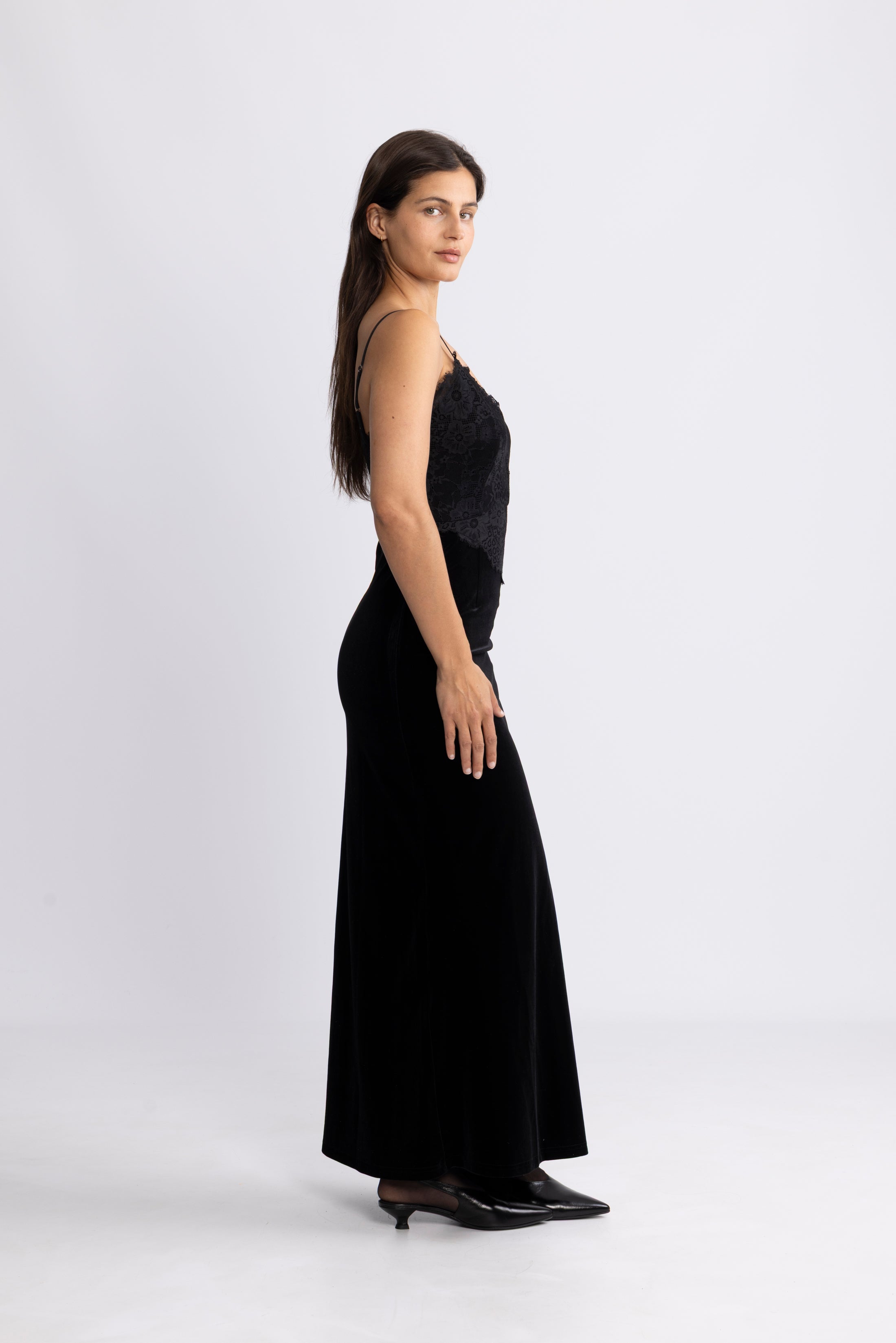 Signi Slip Dress - Black