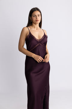 Georgie Maxi Dress - Burgundy