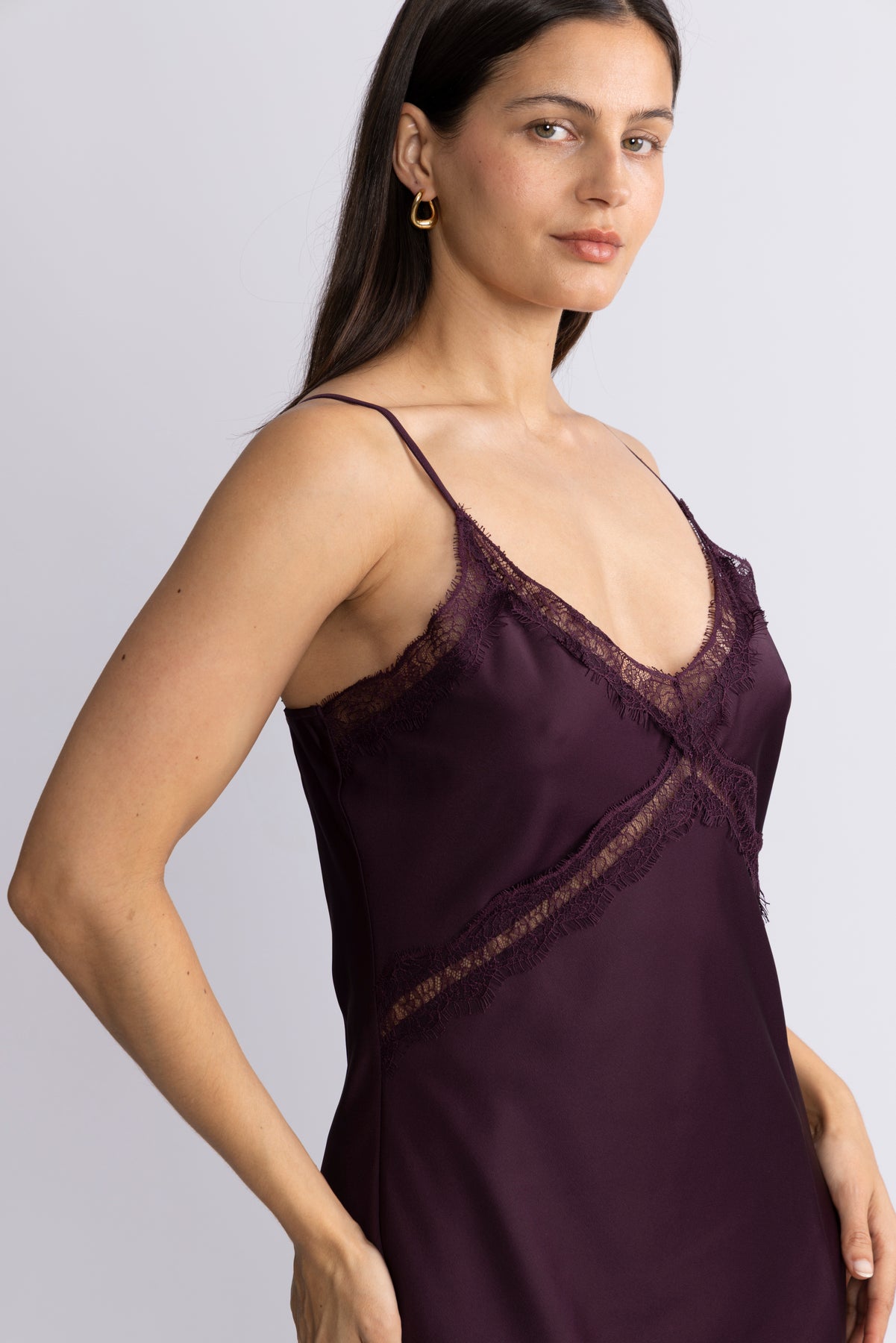 Georgie Maxi Dress - Burgundy