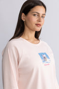 Kitty Long Sleeve - Lt. Pink