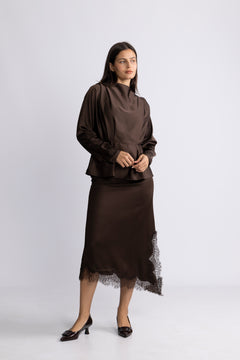 Yasyera Ls Top - Chocolate Brown