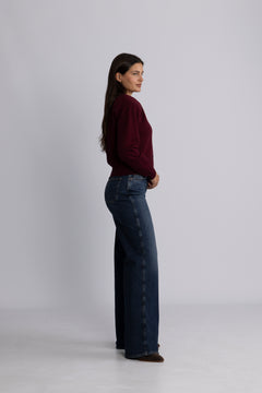 Firm Knit Cardigan - Zinfandel