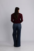 Firm Knit Cardigan - Zinfandel