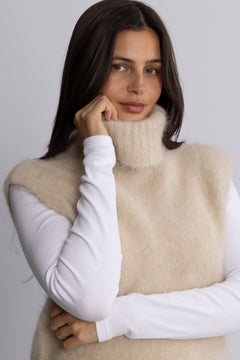 Thira Salmia R Vest - Oatmeal