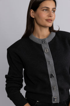 Firm Knit Cardigan - Phantom Comb.