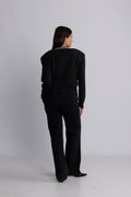 Firm Knit Cardigan - Phantom Comb.