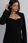 Yasfavo Ls Blazer Dress S. - Black