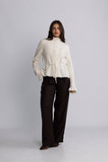 Yasthellis Ls Knit Cardigan S. - Star White