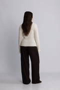 Yasthellis Ls Knit Cardigan S. - Star White