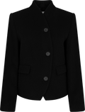 Short Curved Jacket - Black