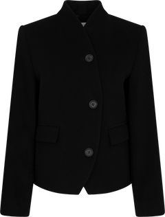 Short Curved Jacket - Black