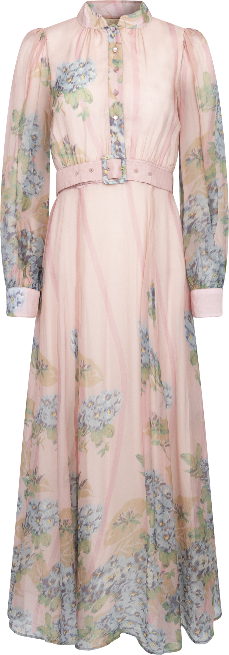 Organza Belt Dress - Blue Wallpaper