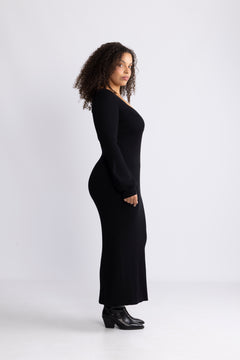 Janet Knit Dress - Black