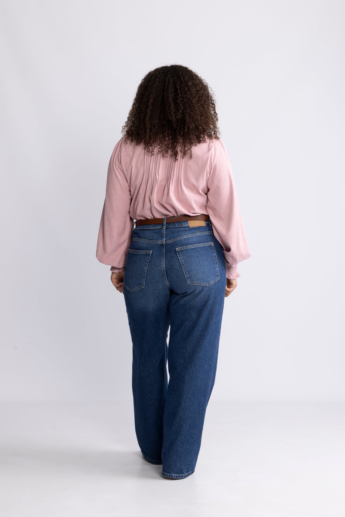 Emma Cord Blouse - Dusty Pink