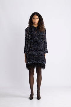 Deborah Dress Silk Blend - Black