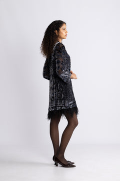 Deborah Dress Silk Blend - Black